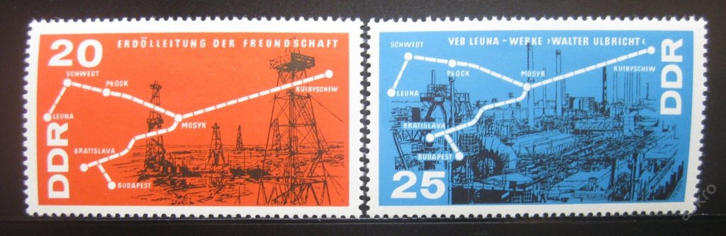 DDR 1966 Chemický priemysel Mi# 1227-28 0010 - Známky Nemecko