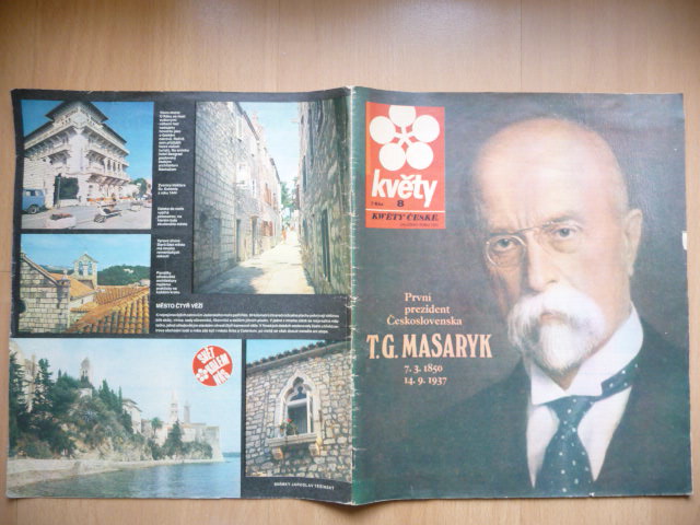 KVETY - číslo 8. z februára roku 1990 - T. G. Masaryk - Starožitnosti a umenie