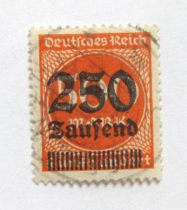 Německo 1923 Nominál, přetisk Mi# 296 Kat 25€ 0388