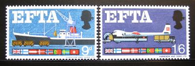 Velká Británie 1967 Zóna volného obchodu Mi# 444-45 1011