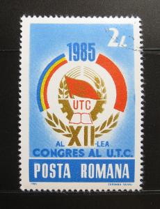 Rumunsko 1985 Unie mladých komunistů Mi# 4142 0218