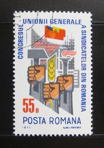 Rumunsko 1971 Odborářský kongres Mi# 2917 0218