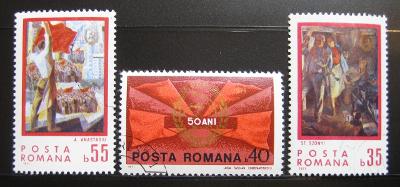 Rumunsko 1971 Komunistická strana Mi# 2928-30 0218