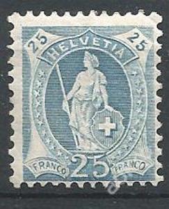 Švýcarsko - *,Mi.č.81 A",lehce "svítí",kat.Michel-160 EUR /531E/