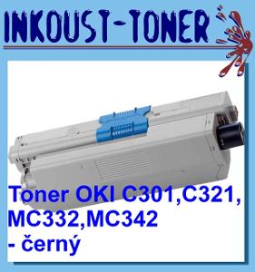 Toner pro OKI C301 , C321 , MC332 , MC342 - černý