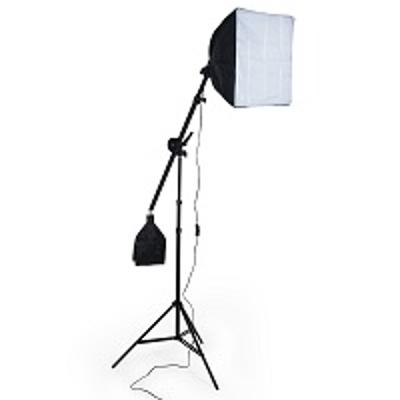 Petricard | Jeřábový stativ - Boom, softbox 40x40cm, fotolampa E27/55W