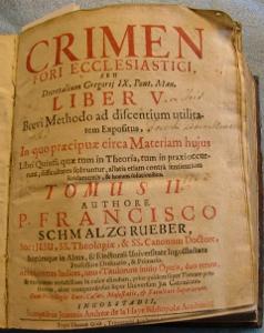 CRIMEN FORI ECCLESIASTICI LIBER V. R. 1717 ?? Č,4