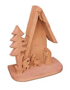 vánoční dřevěný betlém č. 30085