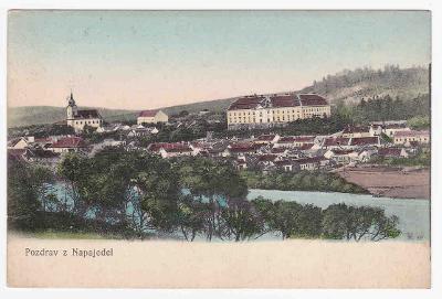 Zlín Napajedla panorama Morava 1908