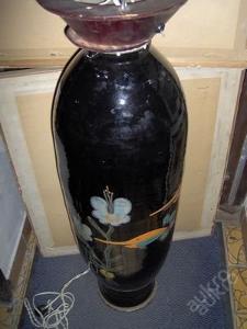 STOJAN keramika S REPRODUKTOREM- zn.STILTON  110cm ryby , raci a květy