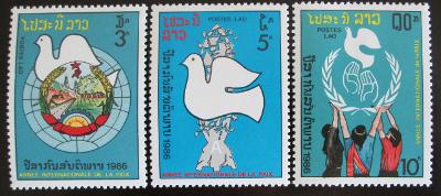 Laos 1986 Mezinár. rok míru Mi# 959-61 6€ 0068