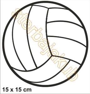 Samolepka  volejbal míč 15 x 15cm