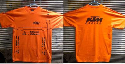 Triko s potiskem KTM racing vel. XL