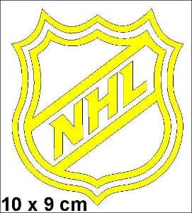 Samolepka logo NHL 10 x 9 cm