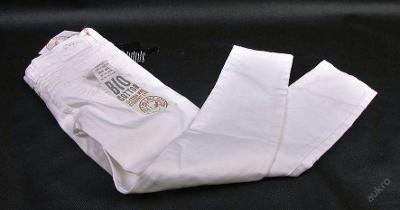 Dívčí  kalhoty,  vel. 128 - bílé ( F00114)