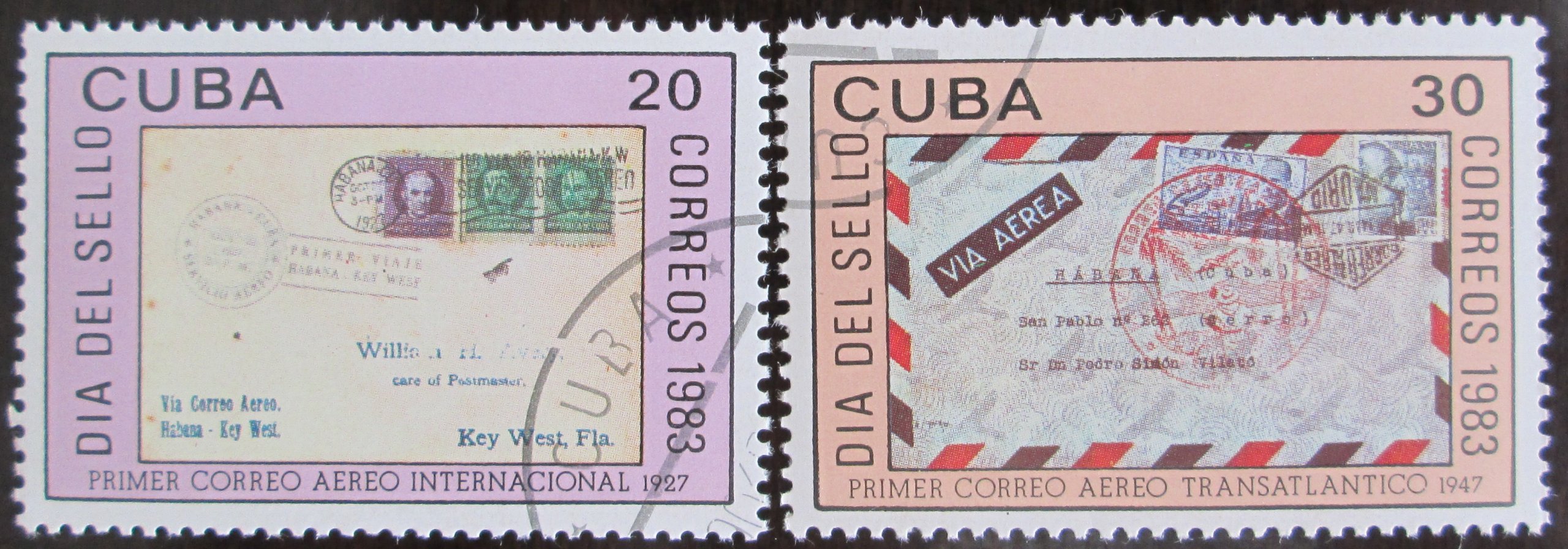 Kuba 1983 Deň známok Mi# 2738-39 1115 - Známky
