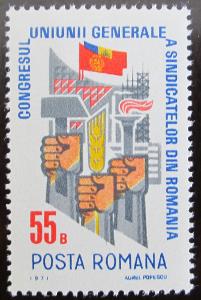 Rumunsko 1971 Kongres odborů Mi# 2917 0667