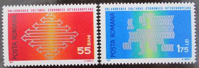 Rumunsko 1971 Evropská spolupráce Mi# 2919-20 0667