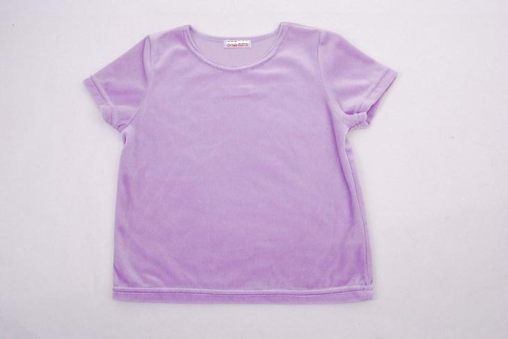 Dívčí tričko s kr. rukávem, fialové, vel.104-110 - Dětská trička