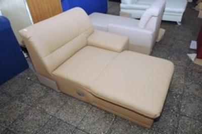 Sofa, nerozkládací, koženka 155 cm  (3553)