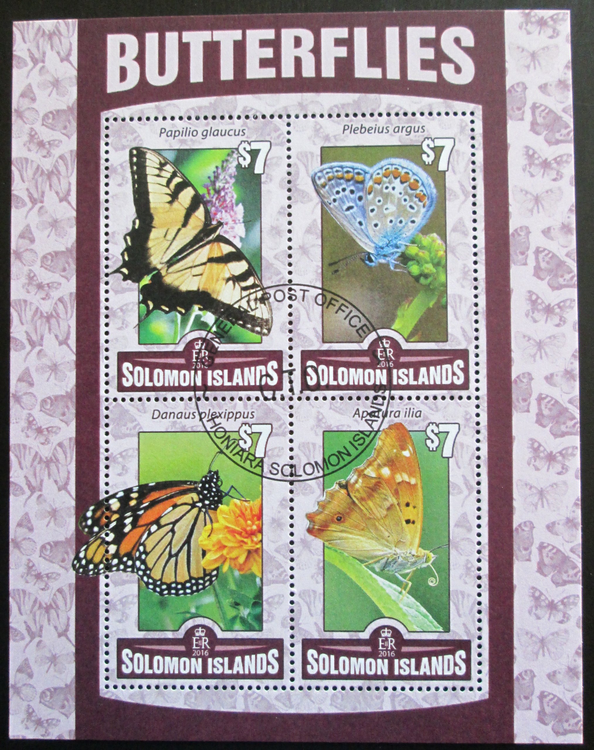 Šalamúnove ostrovy 2016 Motýle Mi# N/N 1464 - Tematické známky