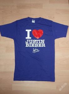 fialové tričko  Justin Bieber vel.S