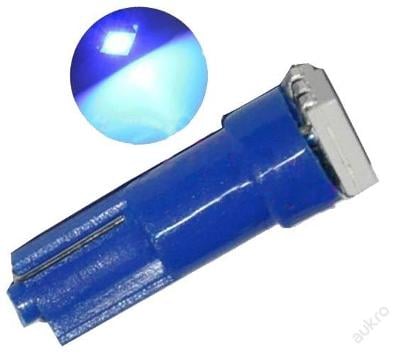 LED žárovka T5 modrádo palub.desky SMD čip 5050