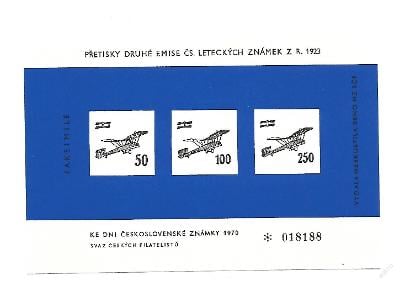 Letecké známky - faksimile přetisků II. emise 19