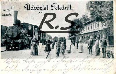 Jesenské 1909 - Rimavská Sobota lokomotiva nádraží , /4201/