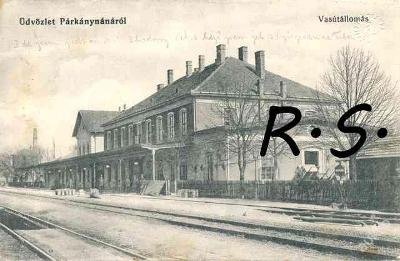 Štúrovo 1914 - Nové Zámky , nádraží