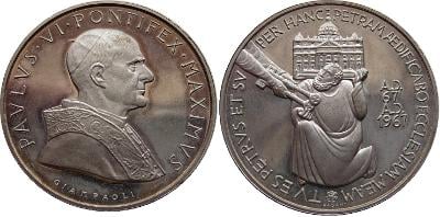 Medaila - Pavol VI 1967