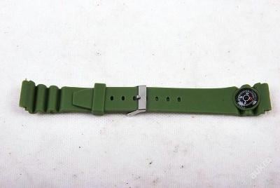 Plastový řemínek k hodinkám - zelený - (2086)