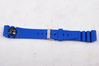 Plastový řemínek k hodinkám - modrý - (2087)