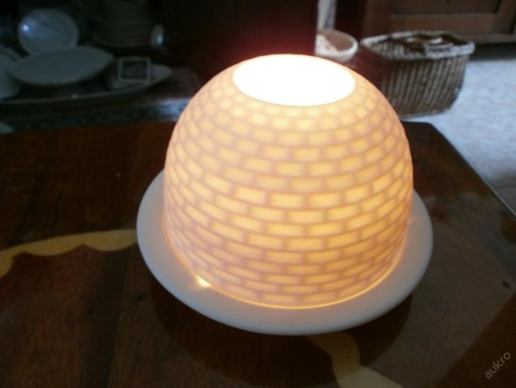 Litofánová lampička- Vosí hnízdo - Starožitná svítidla
