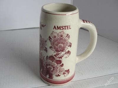Pivní korbel - Amstel,Holandsko, Red Delft
