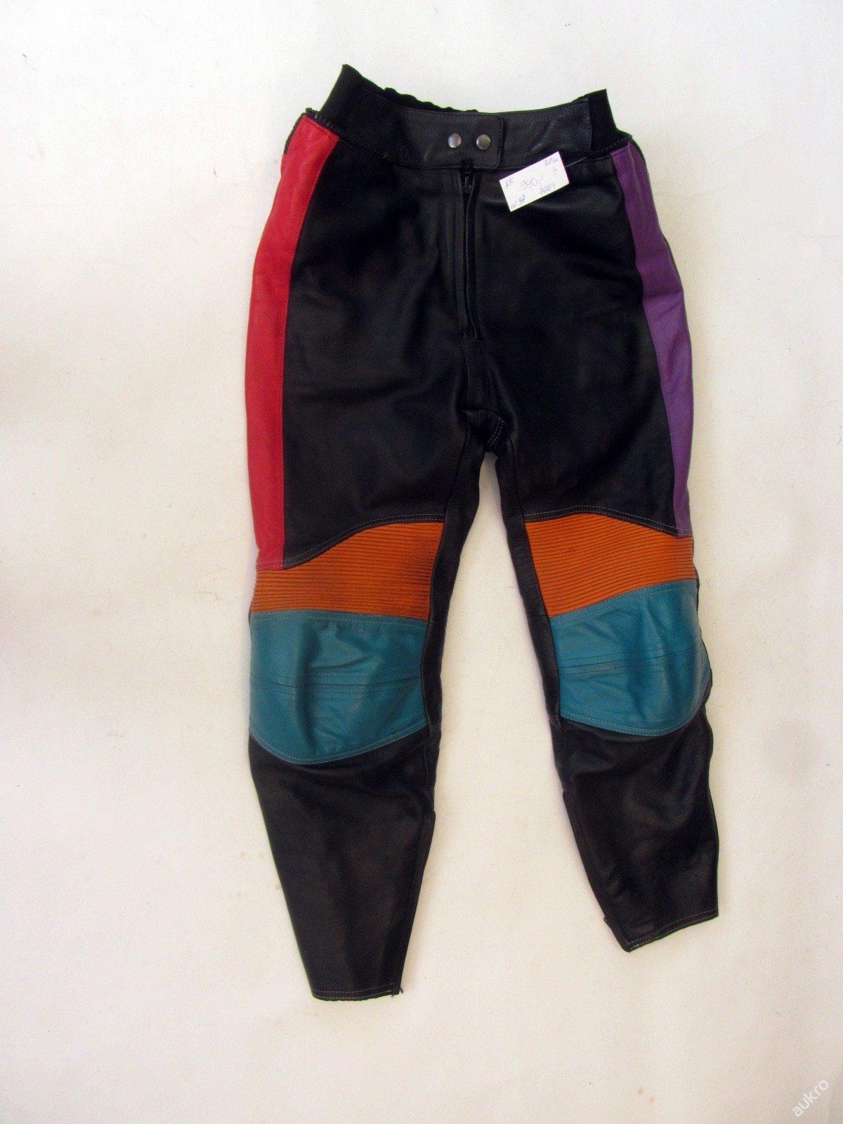Kožené kalhoty vel. 38 - obvod pasu: 78 cm - Náhradní díly a příslušenství pro motocykly