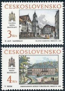 2868-9 Bratislavské motivy 1988