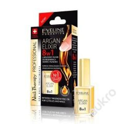 Argan Elixir Eveline Nail Therapy Regenerační nehtový olej 8 v 1