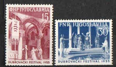 Juhoslávia - Zum.808-809 - Divadelný festival - Známky