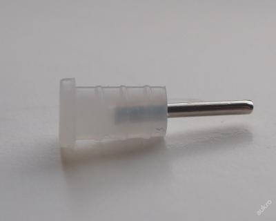 Záslepka audio konektora 3,5 mm jack krátka - číra