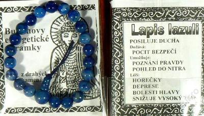 BULA Budhův náramek z pravého lapisu lazuli