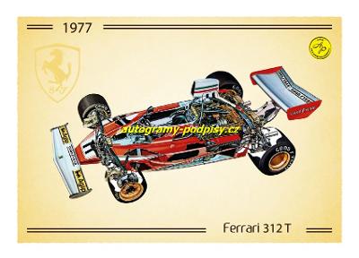 F1 - FERRARI 312T (1977) - reprint Ferrari 13x18