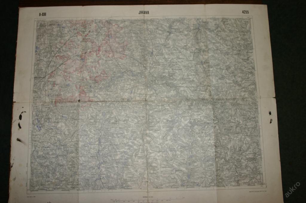 MAPA 4255 JUHLAVA VYD.1926 1:75000 - Mapy a veduty Európa