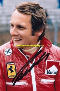 F1 - Niki Lauda - reprint/kopie Ferrari portret 13x18 cm