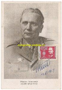 Jozip Broz Tito - reprint/kopie, foto 13x18 cm