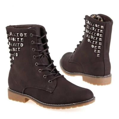 Stylové kotníčkové boty (36) Q1909-brown
