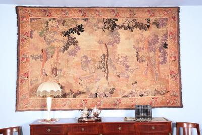Ručně tkaný gobelín / tapiserie z Aubussonu 340 x 220 cm