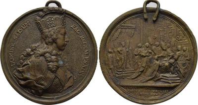 Medaile ke korunovaci Josefa II na krále 1764 ! R