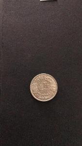 **Švýcarsko 0,5 franku 1970, Nickel 0/0 km 23a.1