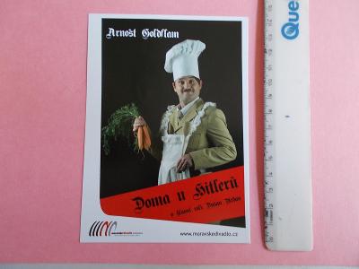 Foto pohlednice Československo herec režisér Arnošt Goldflam U Hitlerů